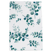 Sac Cadeau Moyen Eau-couleur eucalyptus verdure (Devant)