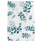 Sac Cadeau Moyen Eau-couleur eucalyptus verdure (Dos)