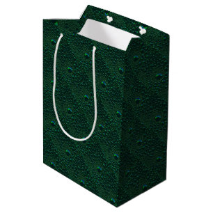 Sac Cadeau Moyen Eau sur métal vert