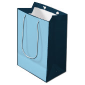 Sac Cadeau Moyen Eaux bleues (Devant Angle)
