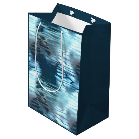 Sac Cadeau Moyen Eaux bleues (Dos Angle)