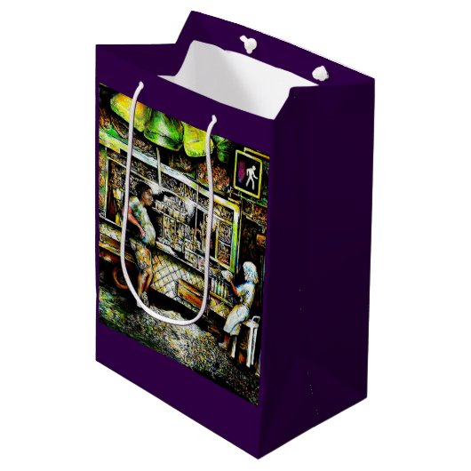 Sac Cadeau Moyen Éblouissant (Devant Angle)