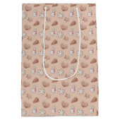 Sac Cadeau Moyen Échange de cookies de Noël (Dos)