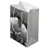 Sac Cadeau Moyen Éclaboussure de couleur de pingouin (Devant Angle)