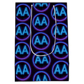 Sac Cadeau Moyen Éclairages du néon de récupération (Dos)