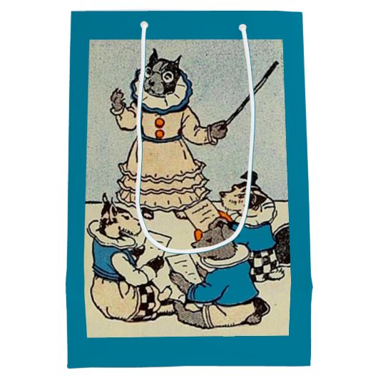 Sac Cadeau Moyen école pour chiens (Dos)