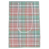 Sac Cadeau Moyen Écossais pastel rose (Dos)