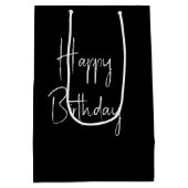 Sac Cadeau Moyen Écureuil D'Anniversaire Aux Bougies Lumineuses (Dos)