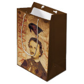 Sac Cadeau Moyen Edgar Allan Poe Quoth Raven plus jamais (Devant Angle)