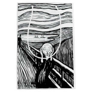Sac Cadeau Moyen Edvard Munch - La lithographie de cri