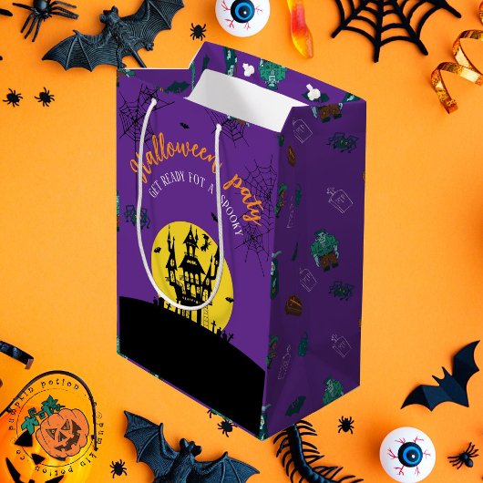 Sac Cadeau Moyen 🎃 Éffrayant Halloween 🛍