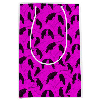 Sac Cadeau Moyen Éffrayant Lune Crows Partager Eyeball Snack Goth R