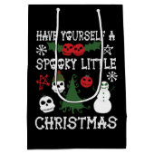 Sac Cadeau Moyen Éffrayant Noël Déplaisant Goth Fête à thème (Dos)