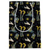 Sac Cadeau Moyen Éffrayant vibe coloré symboles halloween motif (Devant)