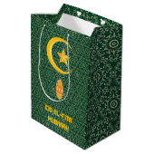 Sac Cadeau Moyen Eid al Fitr Moubarak Ramadan Kareem Moon Star (Dos Angle)
