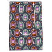 Sac Cadeau Moyen Eid & Ramadan Lanterns Seamless Pattern with Moon (Dos)