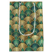 Sac Cadeau Moyen Elegant Art Deco tiled pattern  (Dos)