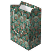 Sac Cadeau Moyen Elegant Art Deco tiled pattern  (Dos Angle)