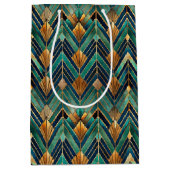 Sac Cadeau Moyen Elegant Art Deco tiled pattern  (Devant)