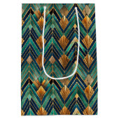 Sac Cadeau Moyen Elegant Art Deco tiled pattern  (Dos)