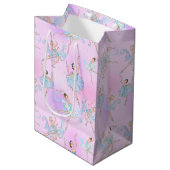 Sac Cadeau Moyen Elegant Ballerinas Wrapping Paper (Devant Angle)