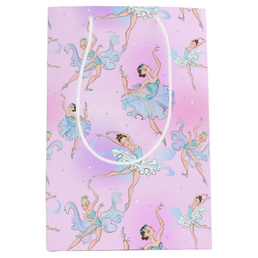 Sac Cadeau Moyen Elegant Ballerinas Wrapping Paper (Devant)