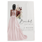 Sac Cadeau Moyen Elegant Boho Blush Mariage Gown Fête des mariées (Dos)