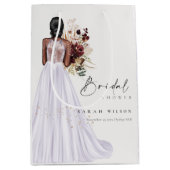 Sac Cadeau Moyen Elegant Boho Lilac Mariage Gown Fête des mariées (Devant)