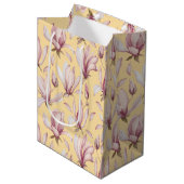 Sac Cadeau Moyen Élégant Magnolia (Devant Angle)