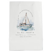 Sac Cadeau Moyen Elégant Mariage de navigation de plaisance Dusky (Dos)