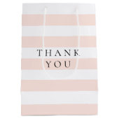 Sac Cadeau Moyen Élégant Moderne Péché et Rayures Blanches (Dos)