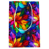 Sac Cadeau Moyen Élégant Motif en verre à fond arc-en-ciel (Devant)