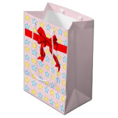 Sac Cadeau Moyen Élégant Motif Star (Devant Angle)