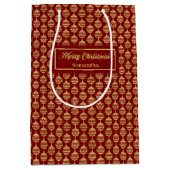 Sac Cadeau Moyen Elegant Personalized Red and Gold Gift Bag (Devant)