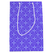 Sac Cadeau Moyen Elegant Purple Filigree Pattern (Devant)