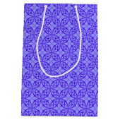 Sac Cadeau Moyen Elegant Purple Filigree Pattern (Dos)
