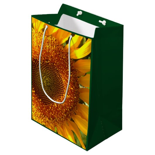 Sac Cadeau Moyen Élégant tournesol jaune fleuri