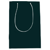 Sac Cadeau Moyen élégant vert foncé (Devant)