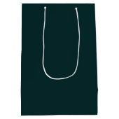 Sac Cadeau Moyen élégant vert foncé (Dos)