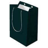 Sac Cadeau Moyen élégant vert foncé (Dos Angle)