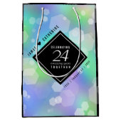 Sac Cadeau Moyen Élégante 24e anniversaire du Mariage Opal (Devant)