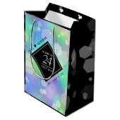 Sac Cadeau Moyen Élégante 24e anniversaire du Mariage Opal (Dos Angle)