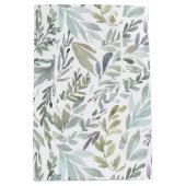 Sac Cadeau Moyen Elégante aquarelle botanique (Devant)