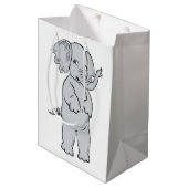 SAC CADEAU MOYEN ELEPHANT FILLE (Devant Angle)
