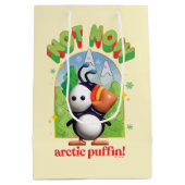 Sac Cadeau Moyen Elf the Movie | Pas maintenant Arctic Puffin! (Dos)