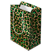 Sac Cadeau Moyen Emerald et Gold Safari Series Design 8 (Dos Angle)