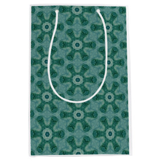 Sac Cadeau Moyen Emerald Starburst Kaleidoscope