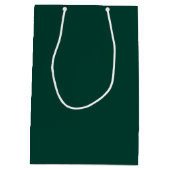Sac Cadeau Moyen Émeraude Vert moderne Groomsman personnalisé (Dos)
