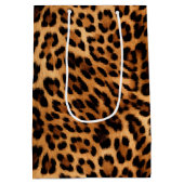 Sac Cadeau Moyen Empreinte de léopard Brown chic (Dos)