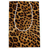 Sac Cadeau Moyen Empreinte de léopard Brown chic (Devant)